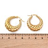 Ion Plating(IP) 304 Stainless Steel Hoop Earrings X-EJEW-O096-40G-2