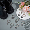 10Pcs 5 Style Alloy Enamel Shoes Charms HJEW-PH02496-4