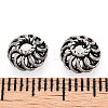 Tibetan Style 925 Sterling Silver Bead Caps STER-T007-72AS-2