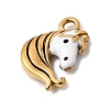 304 Stainless Steel Enamel Pendants STAS-G386-09G-2