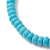 2Pcs Synthetic Turquoise Beads Stretch Bracelets BJEW-JB13415-03-5
