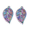 Rainbow Color Alloy Pendants PALLOY-N156-149-NR-2