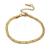 304 Stainless Steel Snake Chains Bracelets for Women BJEW-P395-02G-03-4