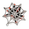 Halloween 201 Stainless Steel & Glass Seed Beaded Pendants PALLOY-MZ01397-2