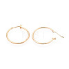 304 Stainless Steel Hoop Earrings EJEW-T048-25C-G-3