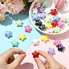 10Pcs UV Plating Plastic Beads SACR-YW0001-86A-5