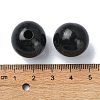 Wood Large Hole European Beads WOOD-D027-01B-3