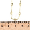 Brass Oval Ball Chain Necklaces for Men Women NJEW-L012-03G-5