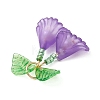 5Pcs 5 Colors Transparent Acrylic Pendants PALLOY-MZ01206-5