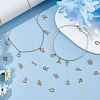 304 Stainless Steel and Rhinestone Pendants STAS-DC0017-51-4