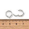 304 Stainless Steel V Shaped Hoop Nose Rings AJEW-D306-07P-2