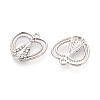 Alloy Rhinestone Pendants FIND-N008-29P-2