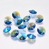 Faceted Glass Rhinestone Charms RGLA-F049-6mm-206PS-1