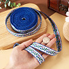 10Yards Polyester Flower Ribbon OCOR-TA0003-63A-6