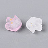 Frosted Transparent Acrylic Beads FACR-T009-01I-3