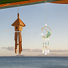 Crystal Chandelier Glass Teardrop Pendant Decorations HJEW-PH01778-03-6