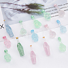 120Pcs 15 Styles Dummy Bottle Transparent Resin Cabochon RESI-DC0001-08-3