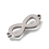 304 Stainless Steel Polishing Infinity Connector Charms STAS-E532-05P-2