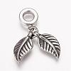 304 Stainless Steel European Dangle Charms OPDL-K001-01AS-1