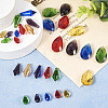 30Pcs 15 Styles Transparent Glass Pendants GLAA-TA0001-34-4