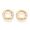Brass Spring Gate Rings KK-T078-20G-02-1
