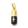 Ion Plating(IP) 304 Stainless Steel Openable Capsule Pill Box Pendants STAS-E184-01-2