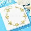 Ocean 304 Stainless Steel Sea Animals Link Chain Anklets for Women AJEW-AN00823-01-1