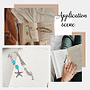 12Pcs 6 Style Alloy Bookmark Findings FIND-SC0003-51-6