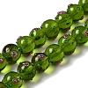 Handmade Bumpy Lampwork Beads Strands LAMP-K037-16B-1