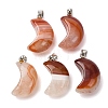 Natural Agate Pendants G-F820-02L-18-1
