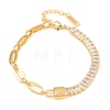 304 Stainless Steel Figaro Chain Bracelets BJEW-B171-07G-2