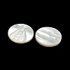 Carved Natural White Shell Cabochons SSHEL-N038-06B-02-2