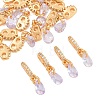 SHEGRACE Brass Micro Pave Cubic Zirconia Charms XGRQ5K166-824G-B-1
