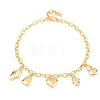 Brass Charm Bracelets BJEW-F545-01B-G-4