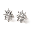 304 Stainless Steel Sun Stud Earrings for Women EJEW-I281-21P-1