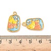 304 Stainless Steel Enamel Sea Horse Pendants STAS-I346-05G-07-3