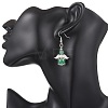 Natural & Synthetic Mixed Stone Angel Dangle Earrings EJEW-JE06715-2