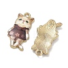 Printed Alloy Pendants ENAM-K076-36G-05-2