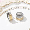 304 Stainless Steel Hoop Earrings for Women EJEW-C096-67GP-4