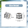 200G Tibetan Style Zinc Alloy Beads TIBEB-DC0001-02-2