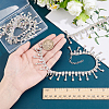 4Pcs Iron Rhinestone Tassel Boot Strap Chains HJEW-PH02568-3