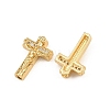 Easter Brass Micro Pave Clear Cubic Zirconia Pendants CU-CBADC6C-10G-03-2