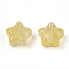 Transparent Spray Painted Glass Beads X1-GLAA-N035-01-A01-2