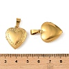 316 Stainless Steel Locket Pendants STAS-O135-06G-3
