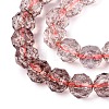 Crackle Transparent Glass Beads Strands GLAA-Q108-02A-09-3