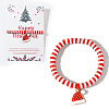 Elegant Christmas Handmade Polymer Clay Heishi Beaded Stretch Bracelets EN0725-10-1