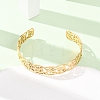 304 Stainless Steel Cuff Bangles for Women BJEW-C155-01A-G-2