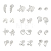 2 Pairs Alloy Stud Earrings for Women EJEW-FS0001-27F-2