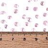 Transparent Electroplate Glass Beads EGLA-Q138-01K-4