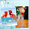 Beach Ocean Theme Alloy Wine Glass Charms AJEW-SC0002-41-5